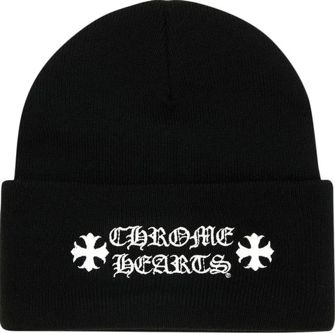 Chrome Hearts Logo Beanie Cap (Black) - One Size