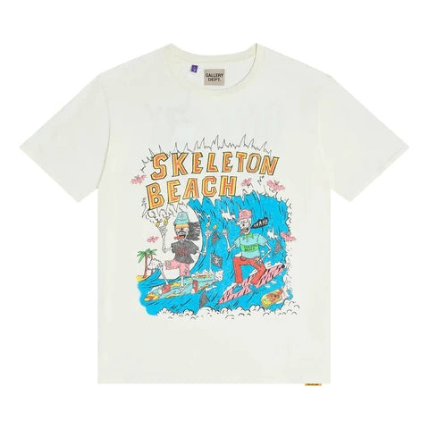 Gallery Dept. Skeleton Beach Surf Tee (White) - XL