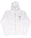 Chrome Hearts TBar Zip Up Hoodie (White)