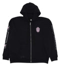 Chrome Hearts Deadly Doll Vine Dagger Zip Up Hoodie (Black) - 2XL