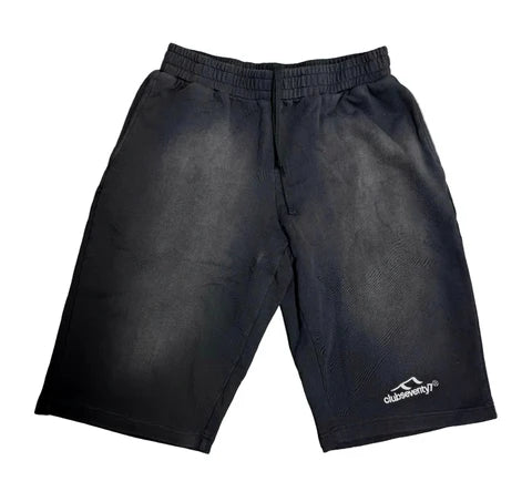 ClubSeventy7 Elastic Waist Pull-On Shorts (Black)