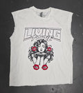Living To Die "New Era" Cut Off Tee - White