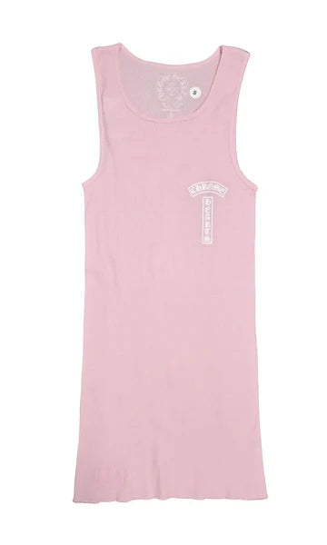 Chrome Hearts Cross T-Bar Tank Top (Pink)