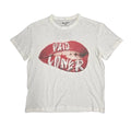 Paid Loner Sexy Lips Graphic Print Tee (White)