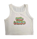 Paid Loner "Gradient" Graphic Logo Tank Top (White) - Small