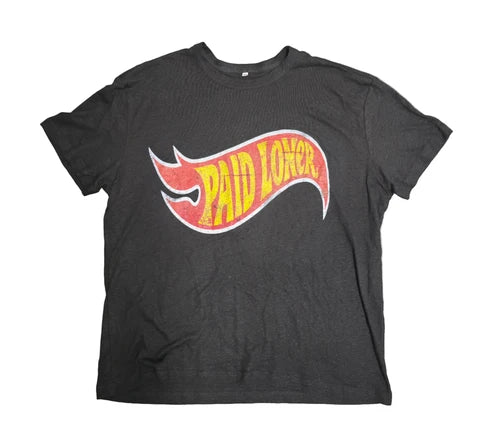 Paid Loner Hot Wheels Graphic Print Tee (Black)