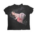 Paid Loner Pin Up Graphic Print Tee (Black)