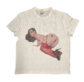 Paid Loner Pin Up Graphic Print Tee (White) - Medium