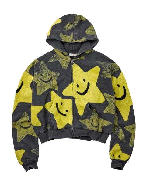 Vale Gilmore Zip Up Hoodie (Black/Neon) - Large
