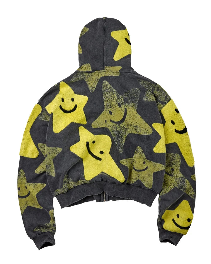 Vale Gilmore Zip Up Hoodie (Black/Neon) - Large
