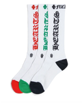 Chrome Hearts CH Logo Crew Socks (Each) - (3 Pack)