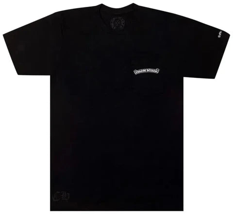 Chrome Hearts Scroll Logo Short Sleeve Tee (Black) - Medium
