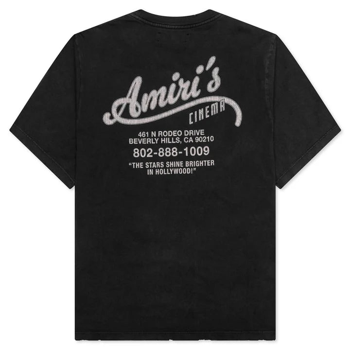 Amiri Cinemas Vintage Tee (Black) - Medium