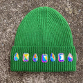Custom Beanies Louis Crown Beanie Cap - (Iridescent Green)
