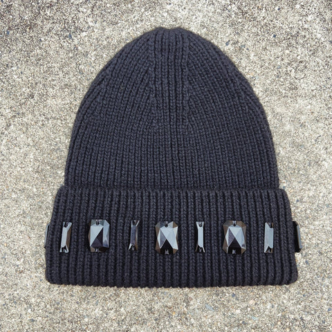 Custom Beanies Louis Crown Beanie Cap - (Onyx)