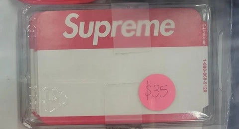 Supreme FW20 Name Badge Tags