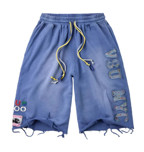 Vale (Blue) VSU NYC 3/4 Drawstring Shorts - Medium