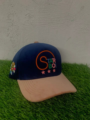 Starboi3 Snapback Hat (Navy/Pink)
