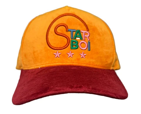 Starboi3 Snapback Hat (Orange/Red)