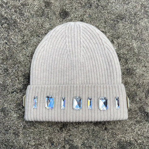 Custom Beanies Louis Crown Pure Beanie Cap - (Gray)