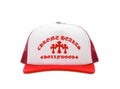 Chrome Hearts King Taco Trucker Hat (Red White)