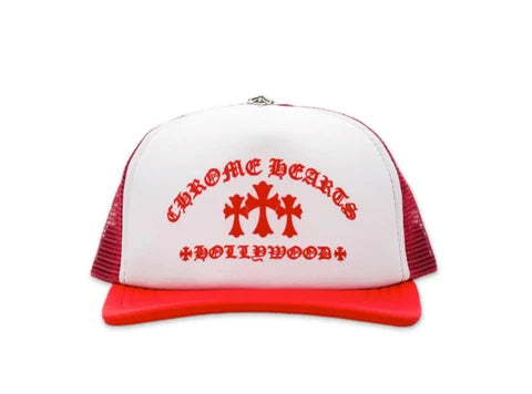 Chrome Hearts King Taco Trucker Hat (Red White)