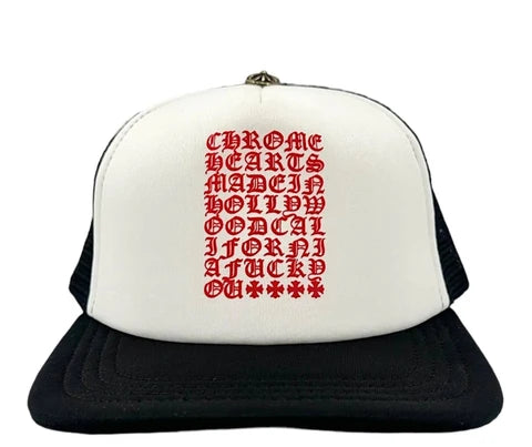 Chrome Hearts Trucker Hat EYECHART (Black)