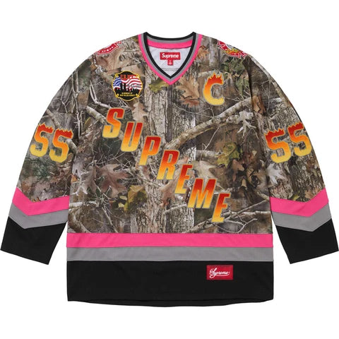 Supreme/FDNY Hockey Jersey (TrueTimber Kanati Camo) - Large