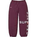 Supreme Logo Elastic Waist Cross Track Pant (Plum) - XL