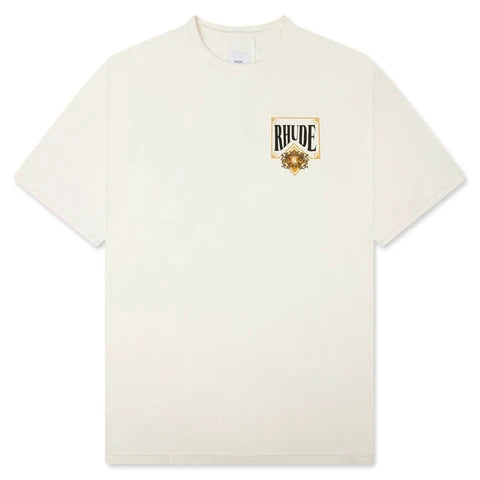 Rhude Graphic Printed 'Playing Card' Tee (White) - Medium