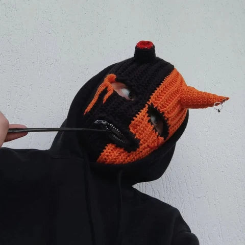 Sicko Monster-Divergent Beanie Cap (Black/Orange)