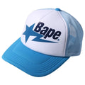 BAPE Sta Mesh Cap Trucker Hat (Blue) - One Size