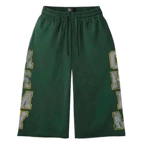 Happy Memories Don't Die HMDD Army Sweat Shorts (Green)