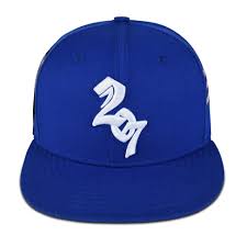 207 And Beyond Nipsey Fitted Baseball Hat (Blue) - One Size