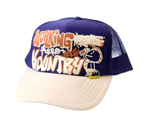 Kapital Working Hero Trucker Hat (Purple) - One Size